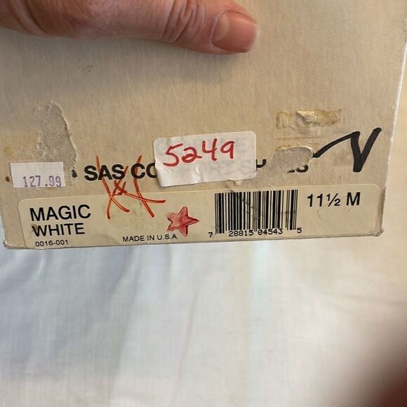 SAS MAGIC WHITE COMFORT SHOES.  NEW - Picture 8 of 8